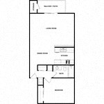 B Plan Grande, 1 Bedroom, 1 Bathroom